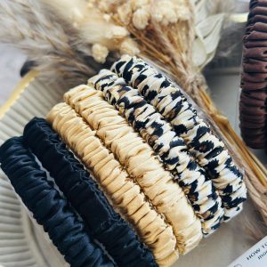 100% Luxurious Mulberry Silk Scrunchies – Slim
